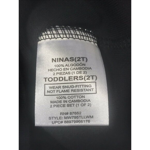 Disney Junior Toddler Size 2T PJ Top 1 Piece No Bottom Minnie Black Red New - Picture 5 of 12